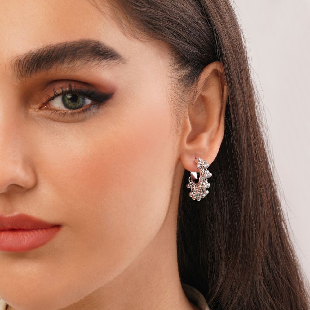 تصویر گوشواره Ysx حلقه ای سفید