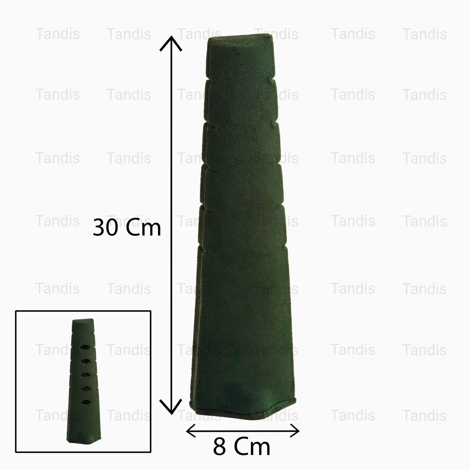 استند گردنی کاج مخمل رنگ سبز پررنگ